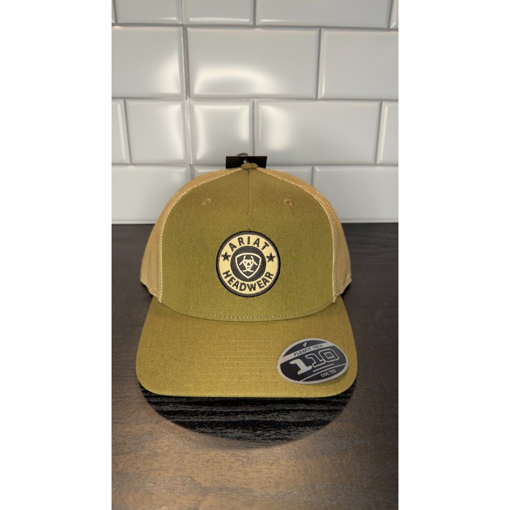 Ariat Men’s Olive Green Mesh Snapback Trucker Cap NWT